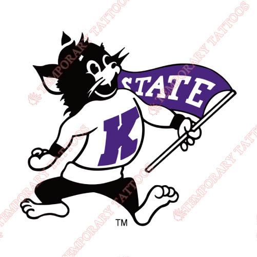 Kansas State Wildcats Customize Temporary Tattoos Stickers NO.4718